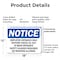 Signmission Employee Entrance Only Visitors Check-In Out OSHA Notice Sign, Plastic, 18in W x 12in L, 2PK OS-2PACK-NS-P-1218-L-11949 - alternate 6